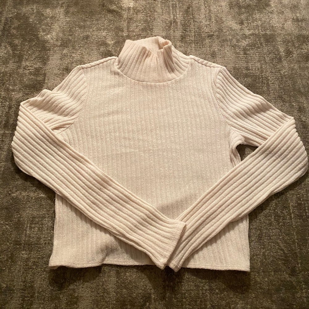 Cream turtleneck sweater